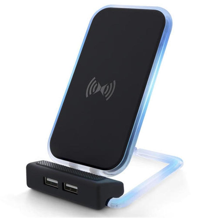 Xtreme XWC8-1011-BLK Chargeur Sans Fil Rotatif + 2 Port de Charge USB, Noir - Simple Boutique
