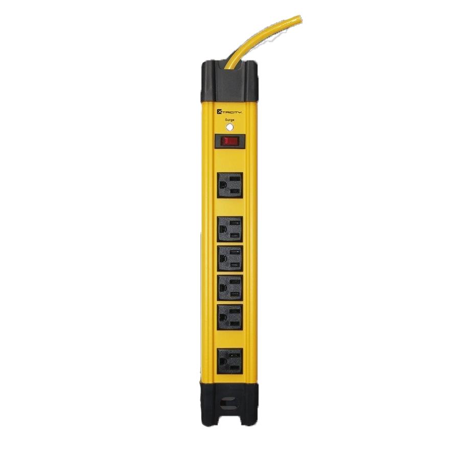 Xtricity 3-70625 Protecteur de Surtension Élctrique 6 Prises 1200J 6pi Jaune - Simple Boutique