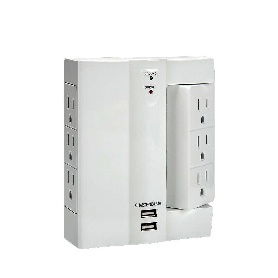 Xtricity 3-70629 Protecteur de Surtension Multiprises Pivotantes 6 Prises 1000 Joules avec 2 Ports U - Simple Boutique