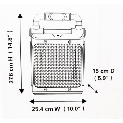 Xtricity 4-80305 Radiateur + Ventilateur Élément en Céramique pour Utilisation Intensive 1000W-1500W
