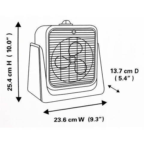 Xtricity 4-80308 Carson Radiateur + Ventilateur Élément Métallique 750W-1500W Blanc
