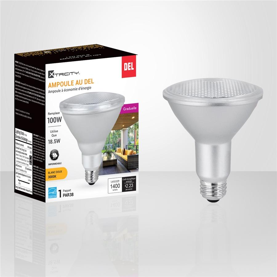 Xtricity - Ampoule DEL Gradable à économie d'énergie, 18.5W, Culot E26, 3000K Blanc Doux - Simple Boutique