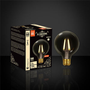Xtricity - Ampoule DEL Style à l'ancienne, 5W, Type-G, 2200K Blanc Doux - Simple Boutique