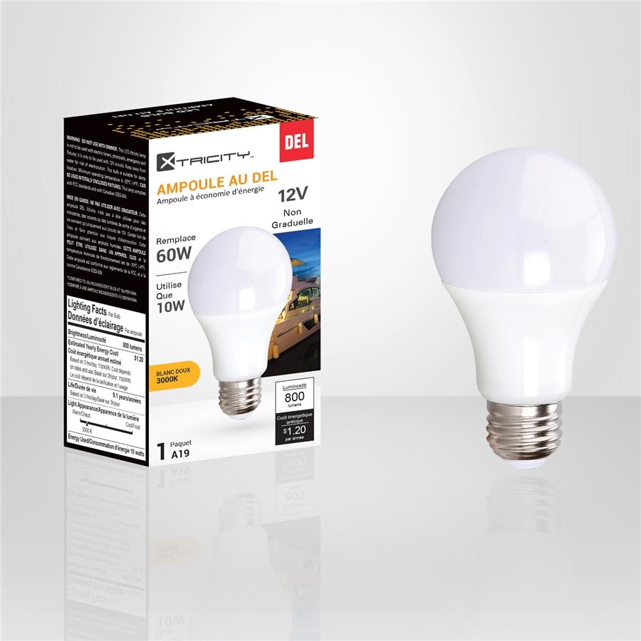 Xtricity - Ampoule DEL à économie d'énergie, 10W, Culot E26, 3000K Blanc Doux - Simple Boutique