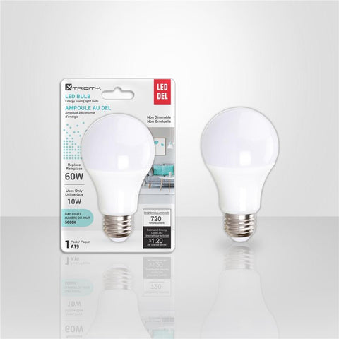 Xtricity - Ampoule DEL à économie d'énergie, 10W, Culot E26, 5000K Lumière du Jour