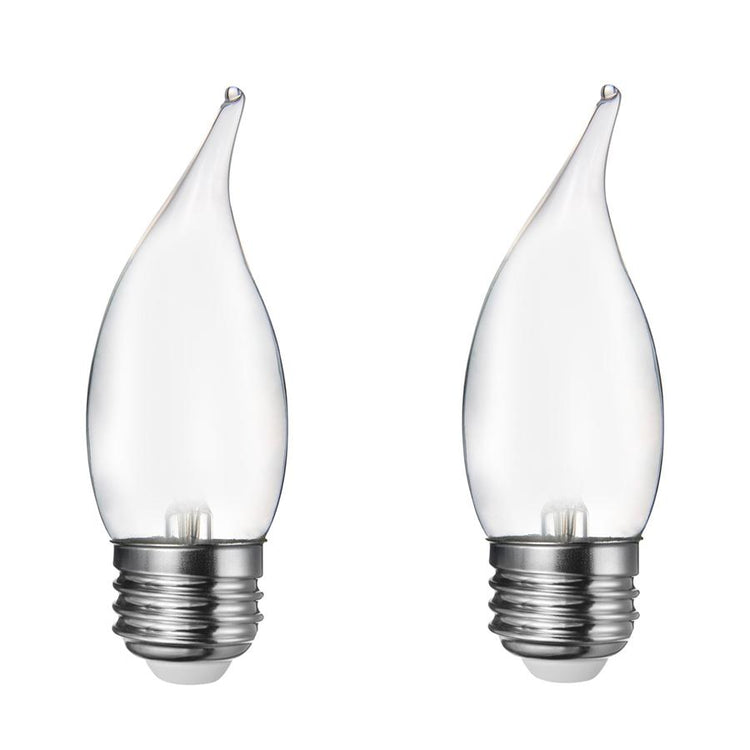 Xtricity - Ensemble de 2 Ampoule DEL Givrées Gradables à économie d'énergie, 5.5W, Culot E26, 3000K Blanc Doux - Simple Boutique