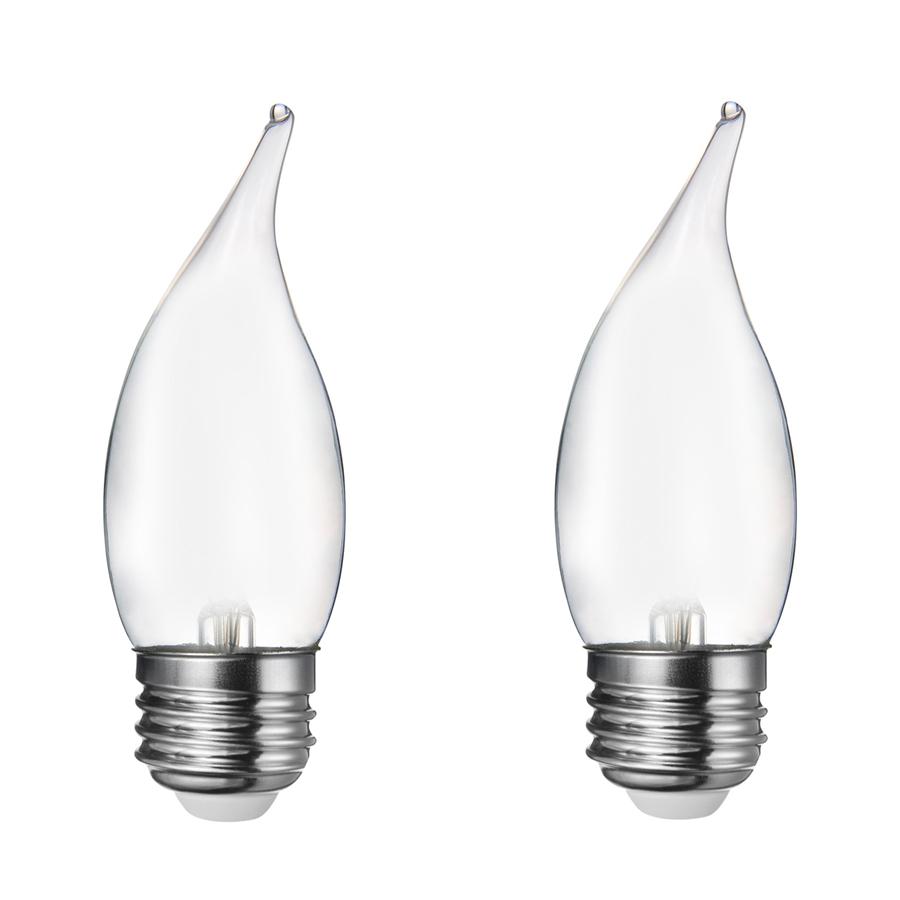 Xtricity - Ensemble de 2 Ampoule DEL Givrées Gradables à économie d'énergie, 5.5W, Culot E26, 3000K Blanc Doux - Simple Boutique