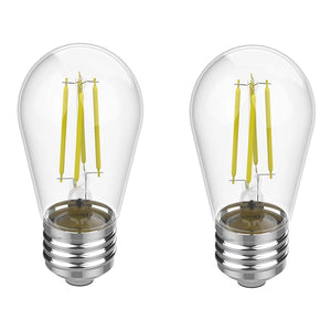 Xtricity - Ensemble de 2 Ampoules DEL Gradable à économie d'énergie, 3W, Culot E26, 3000K Blanc Doux - Simple Boutique