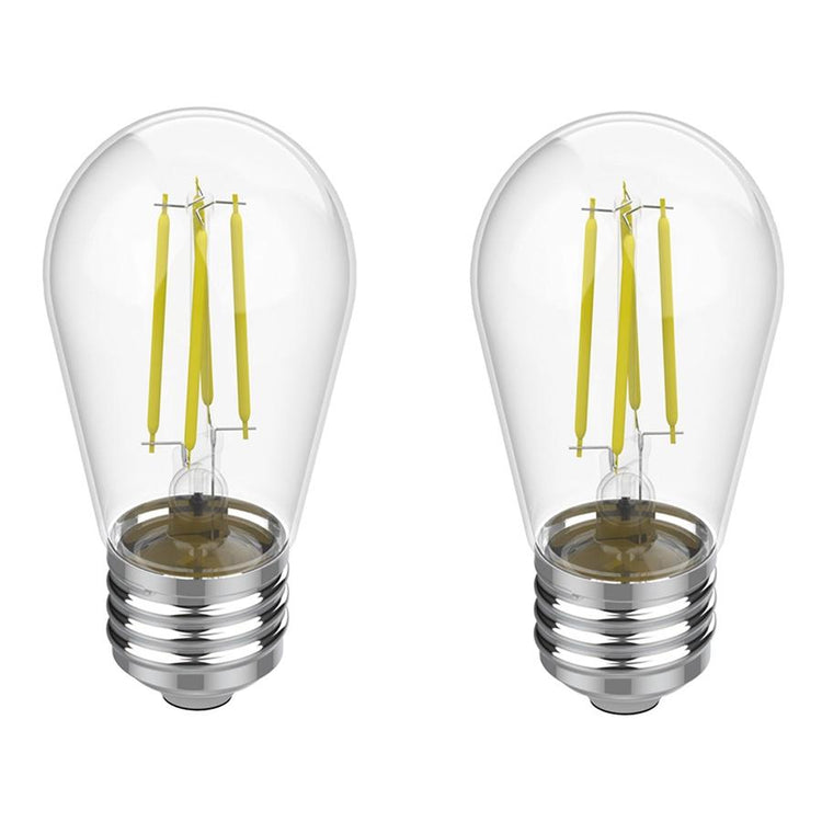 Xtricity - Ensemble de 2 Ampoules DEL Gradable à économie d'énergie, 3W, Culot E26, 3000K Blanc Doux - Simple Boutique