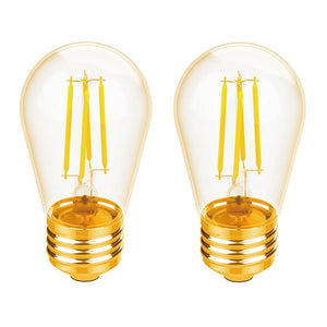 Xtricity - Ensemble de 2 Ampoules DEL Style à l'ancienne, 3W, Culot E26, 2200K Blanc Doux - Simple Boutique
