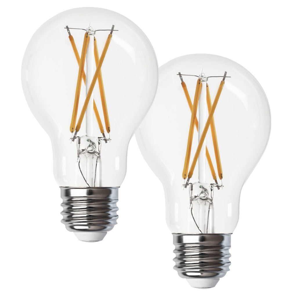Xtricity - Ensemble de 2 Ampoules DEL à Économie d'énergie, Gradable, 9W, Type A, 3000K Blanc Doux