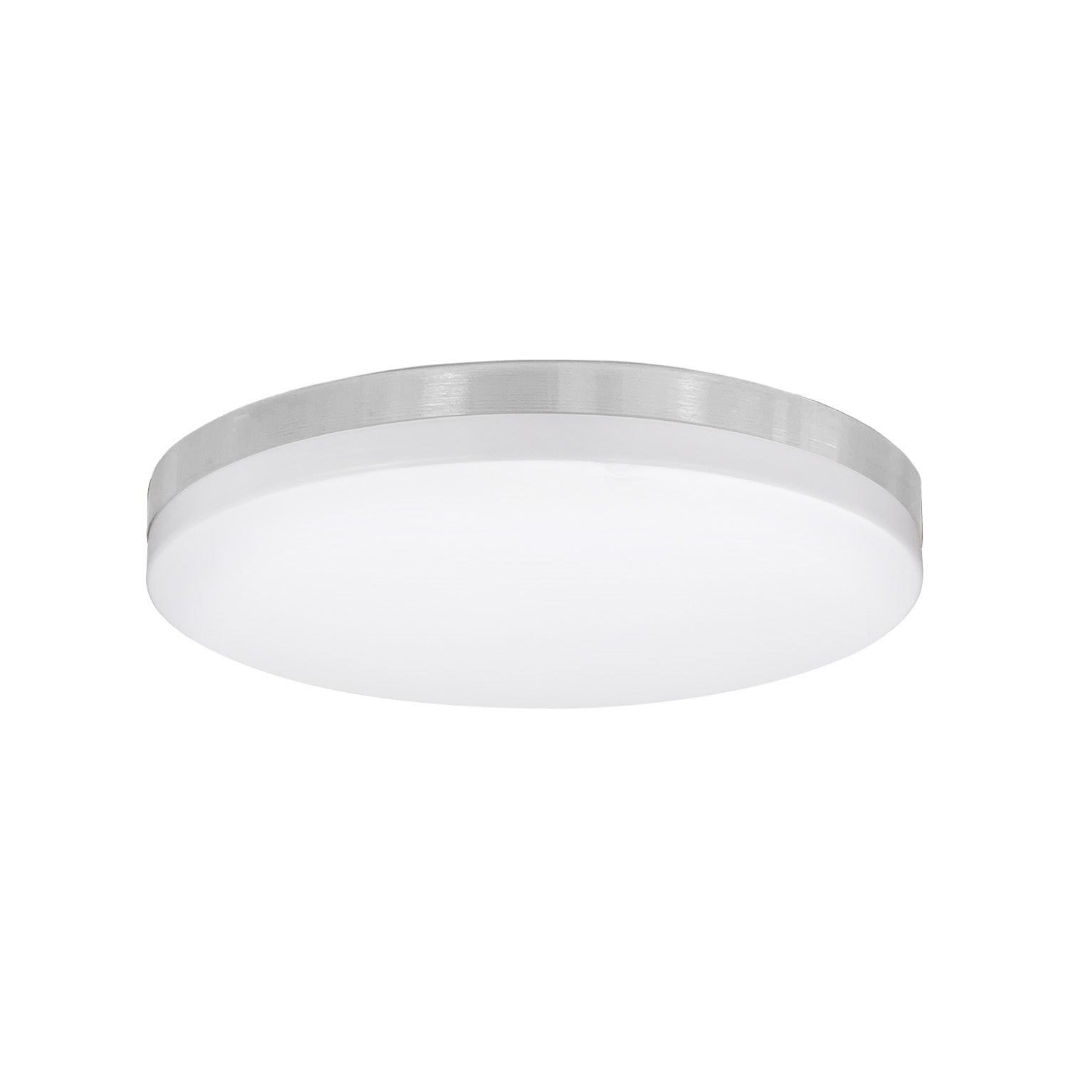 Xtricity - Ensemble de 2 Plafonniers Ronds avec DEL Intégrées, Diamètre de 11", De la Collection Valerio, Nickel - Simple Boutique
