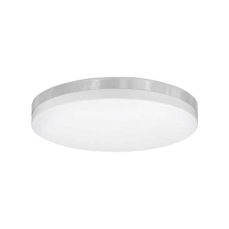 Xtricity - Ensemble de 2 Plafonniers Ronds avec DEL Intégrées, Diamètre de 11", De la Collection Valerio, Nickel - Simple Boutique