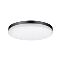 Xtricity - Ensemble de 2 Plafonniers Ronds avec DEL Intégrées, Diamètre de 11", De la Collection Valerio, Noir - Simple Boutique