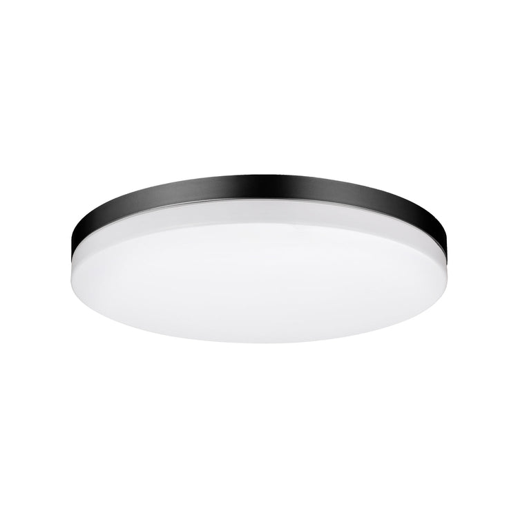 Xtricity - Ensemble de 2 Plafonniers Ronds avec DEL Intégrées, Diamètre de 11", De la Collection Valerio, Noir - Simple Boutique