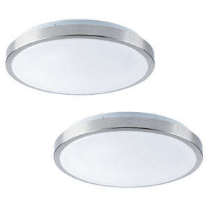 Xtricity - Ensemble de 2 Plafonniers avec DEL Intégrées, Gradable, Diamètre de 11'', 15W, 3000K Blanc Doux - Simple Boutique