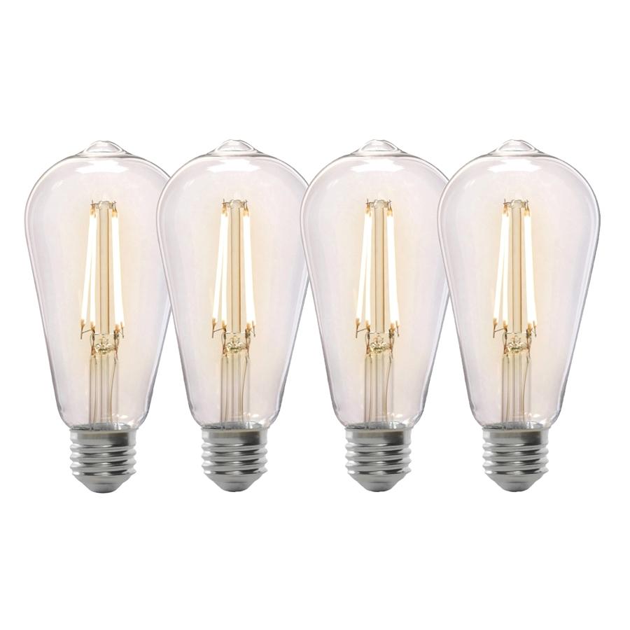 Xtricity - Ensemble de 4 Ampoules DEL Gradables à écoconomie d'énergie, 6.2W, Culot E26, 3000K Blanc Doux - Simple Boutique