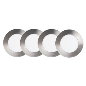 Xtricity - Ensemble de 4 Lumières Encastrées DEL, Diamètre de 4'', Gradable, 10W, 5000K Lumière du Jour - Simple Boutique