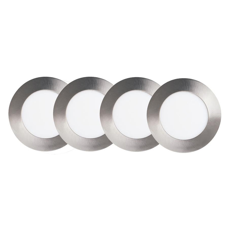 Xtricity - Ensemble de 4 Lumières Encastrées DEL, Diamètre de 4'', Gradable, 10W, 5000K Lumière du Jour - Simple Boutique