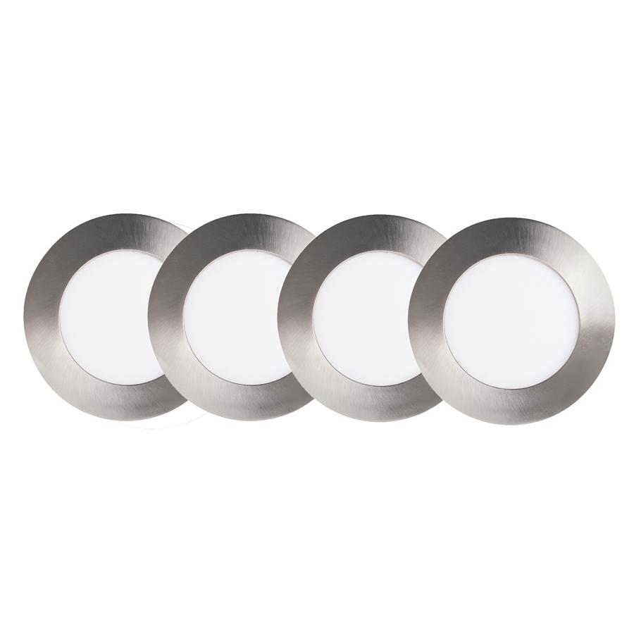 Xtricity - Ensemble de 4 Lumières Encastrées DEL, Diamètre de 4'', Gradable, 10W, 5000K Lumière du Jour - Simple Boutique