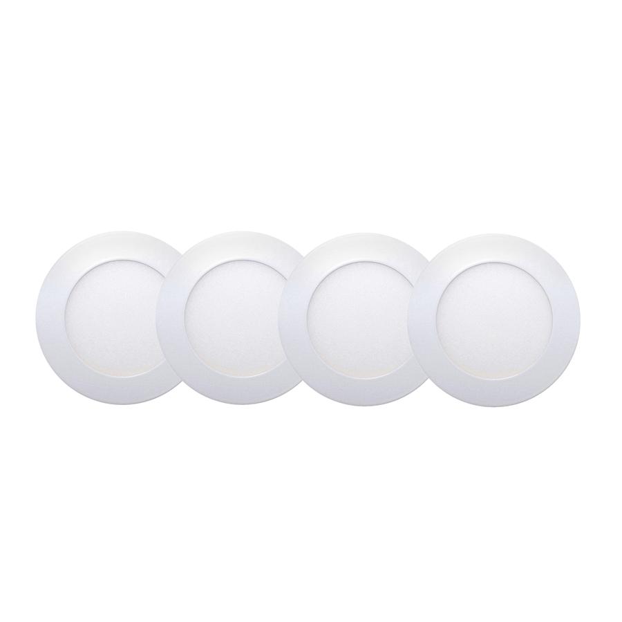 Xtricity - Ensemble de 4 Lumières Encastrées DEL, Diamètre de 4'', Gradables, 10W, 4000K Blanc Froid - Simple Boutique