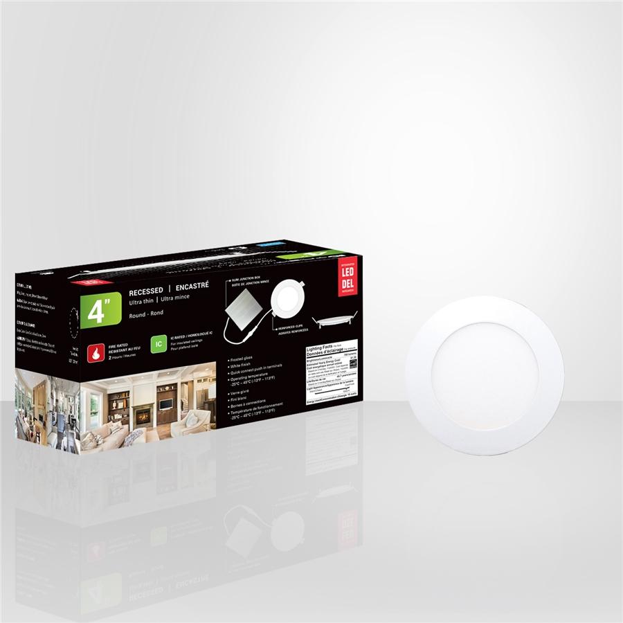 Xtricity - Ensemble de 6 Lumières Encastrées DEL, Diamètre de 4'', Gradable, 10W, 5000K Lumière du Jour - Simple Boutique