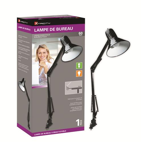 Xtricity Lampe De Table Flexible 60W Noir - Simple Boutique