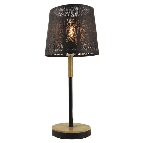 Xtricity - Lampe de Table, Hauteur de 22.6'', De la Collection Luna, Noir