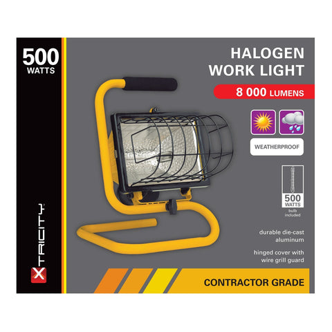 Xtricity Lampe de Travail Halogène Portable 500w 12