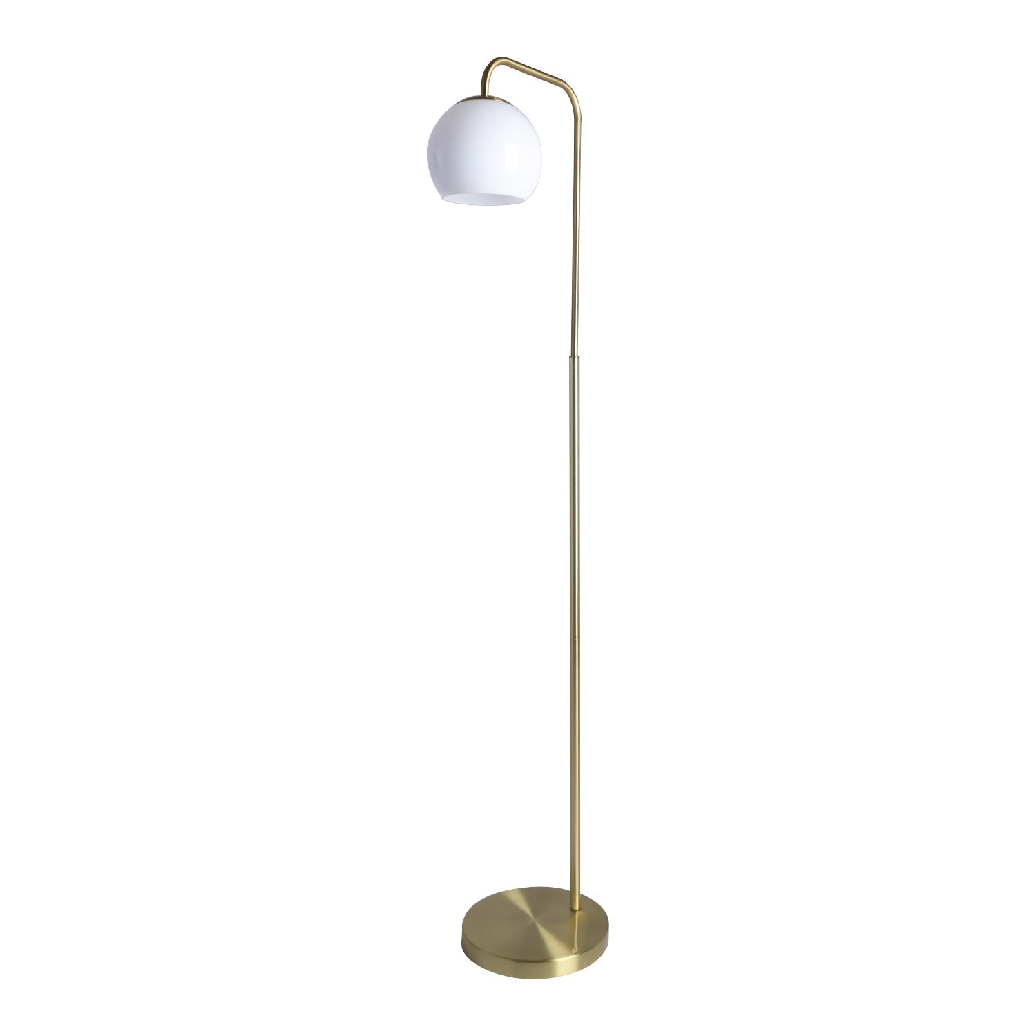 Xtricity - Lampe sur Pied, Hauteur de 59.2'', De la Collection Cape Town, Blanc et Doré - Simple Boutique