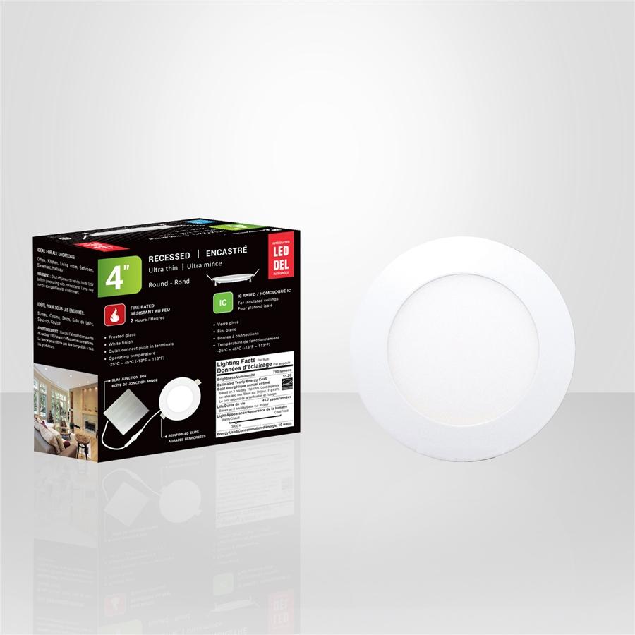 Xtricity - Lumière Encastrée DEL, Diamètre de 4'', Gradable, 10W, 3000K Blanc Doux - Simple Boutique