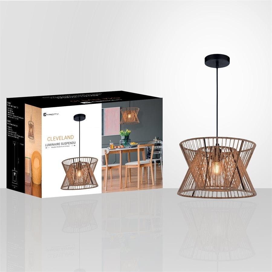 Xtricity - Luminaire Suspendu, Largeur de 11.8'', De la Collection Cleveland, Noir - Simple Boutique