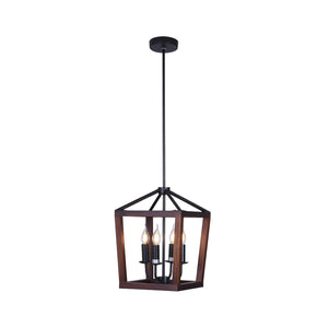 Xtricity - Luminaire Suspendu, Largeur de 11.8'', De la Collection Gustavo, Noir et Brun - Simple Boutique