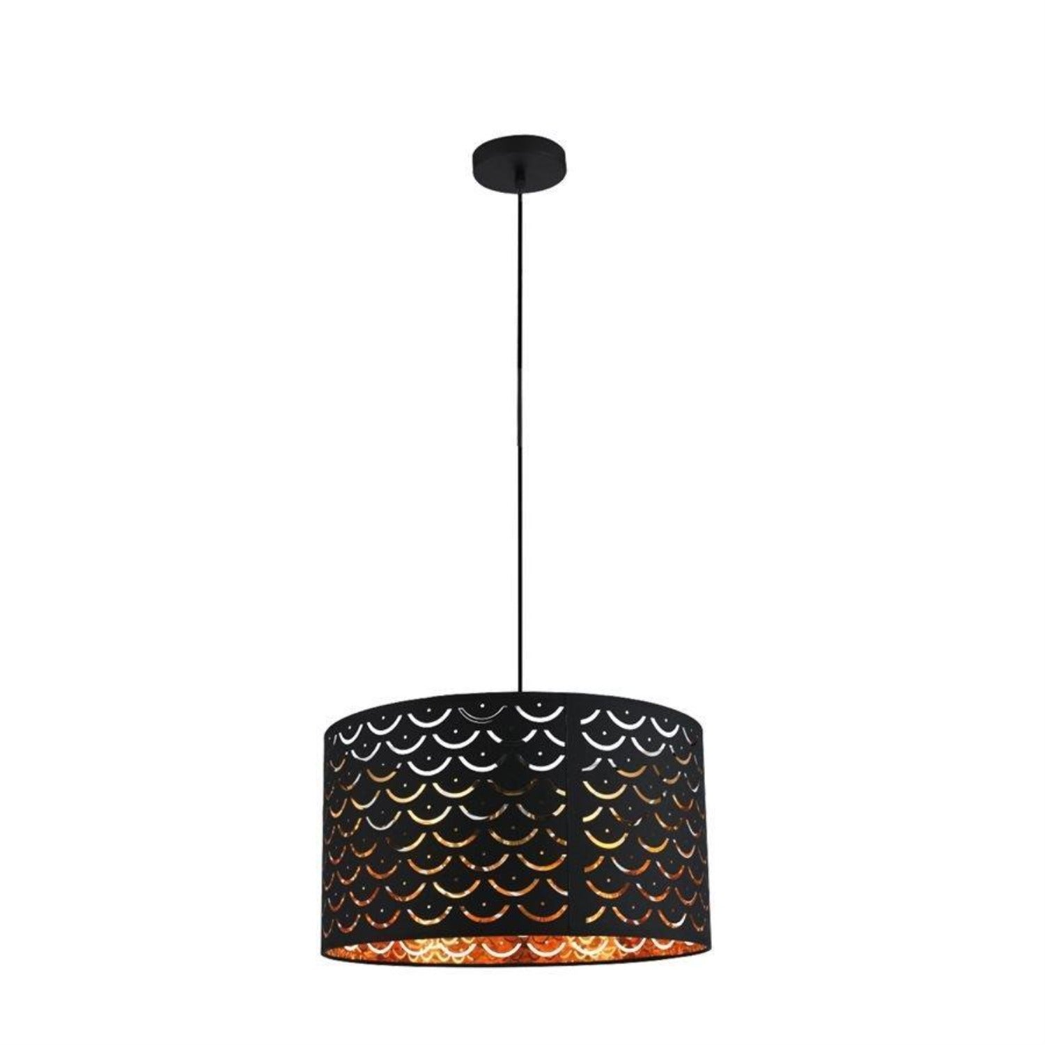 Xtricity - Luminaire Suspendu, Largeur de 11.8'', De la Collection Kimberly, Noir et Or - Simple Boutique