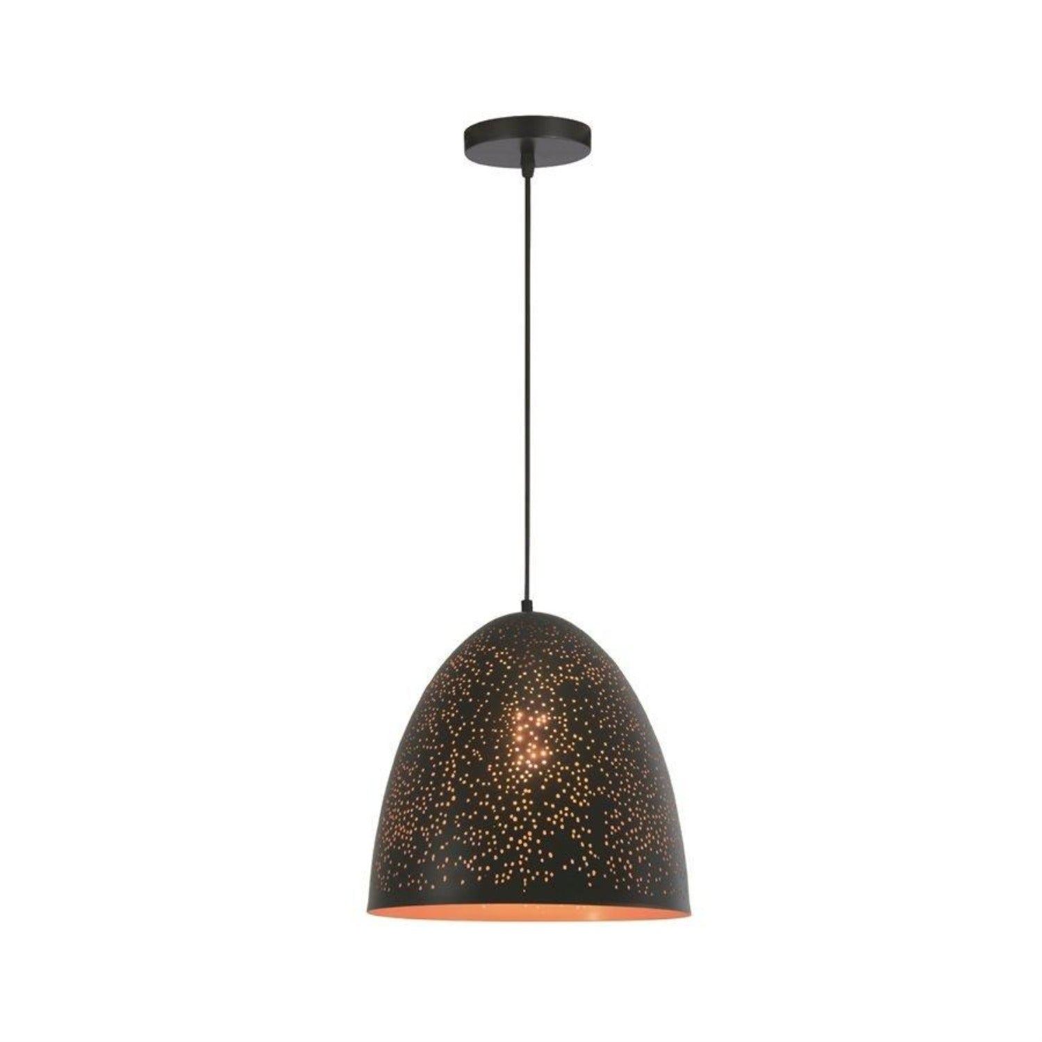 Xtricity - Luminaire Suspendu, Largeur de 11.81'', De la Collection Ashford, Noir et Or - Simple Boutique