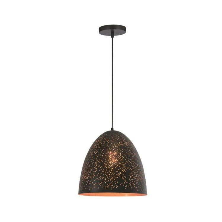 Xtricity - Luminaire Suspendu, Largeur de 11.81'', De la Collection Ashford, Noir et Or - Simple Boutique