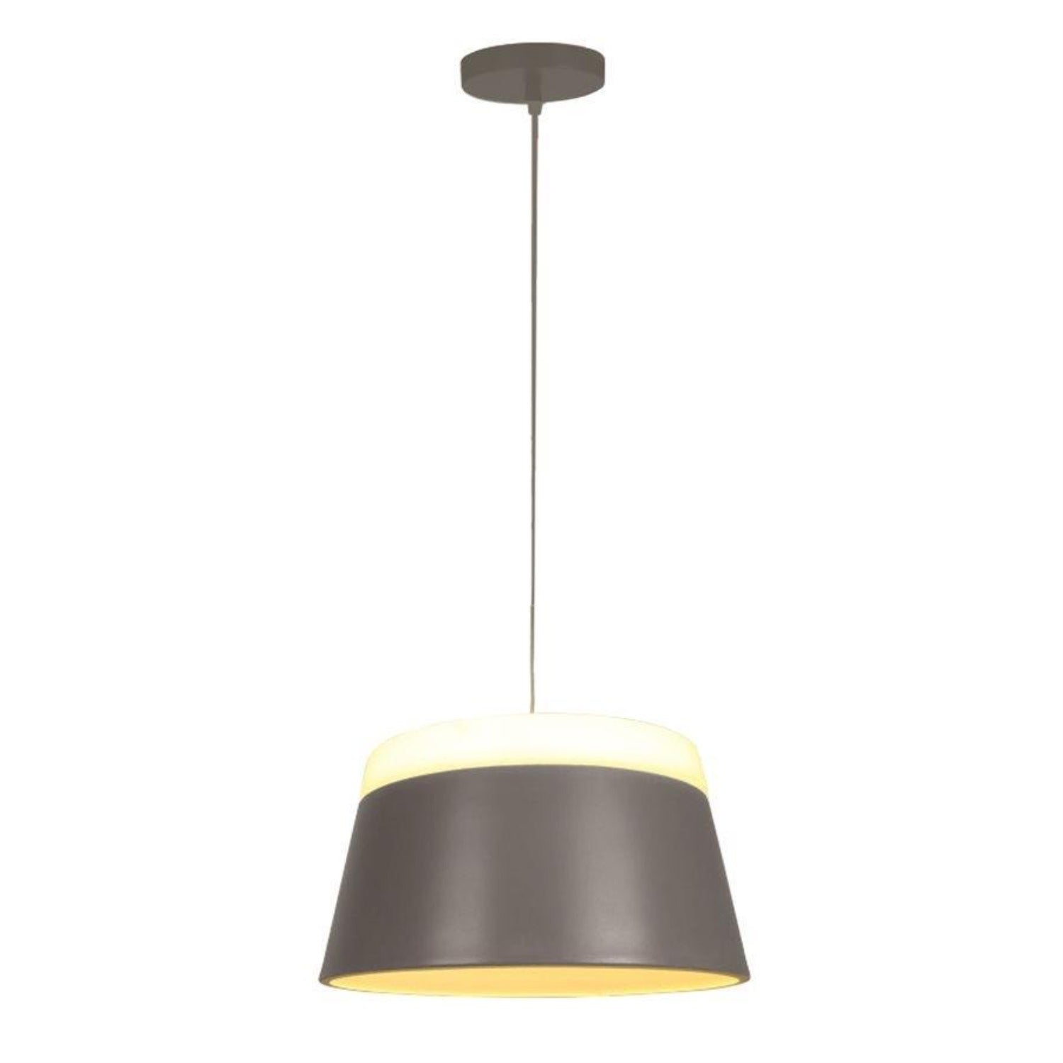 Xtricity - Luminaire Suspendu, Largeur de 13.77'', De la Collection Jazzi, Gris - Simple Boutique