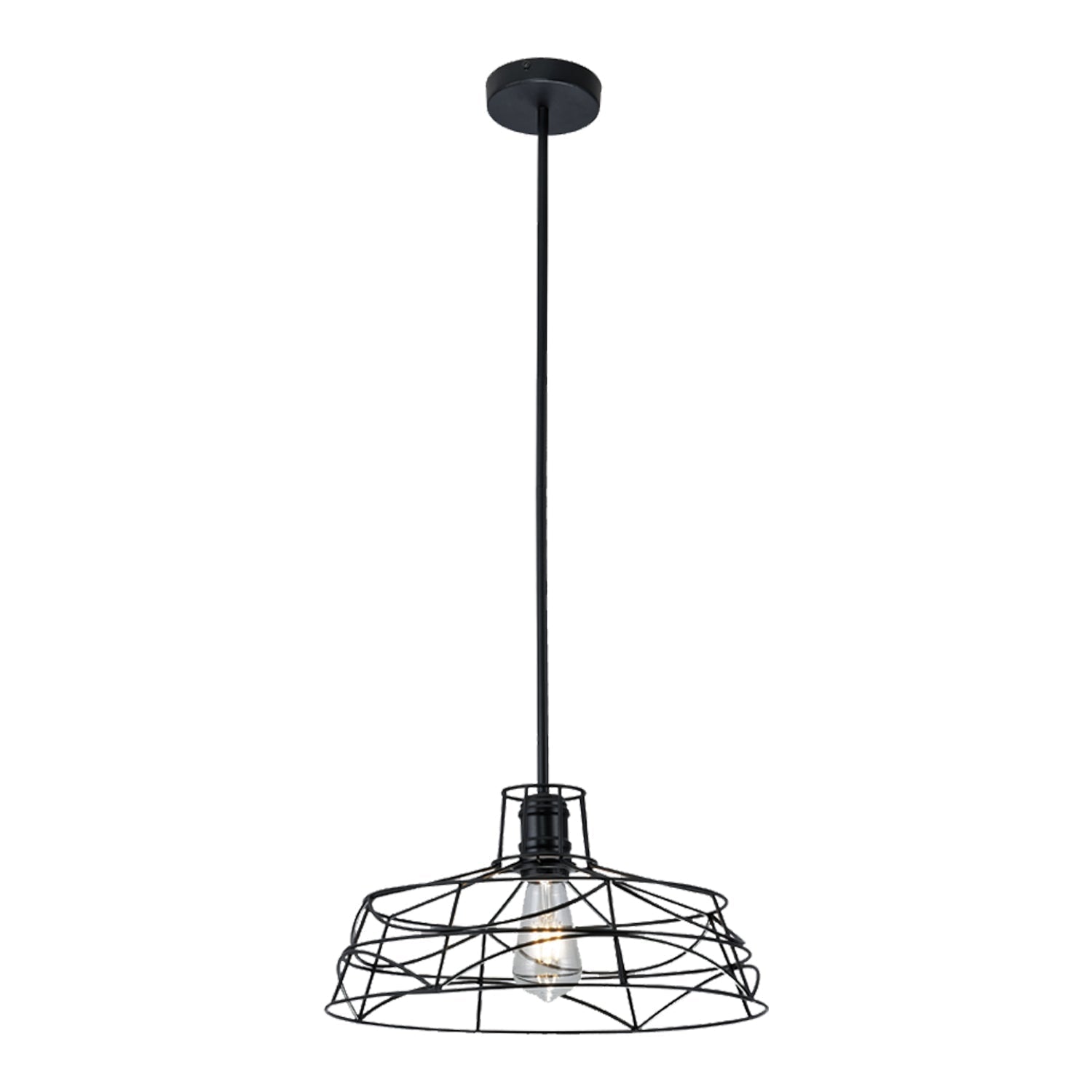 Xtricity - Luminaire Suspendu, Largeur de 15.7'', De la Collection Veronica, Noir - Simple Boutique