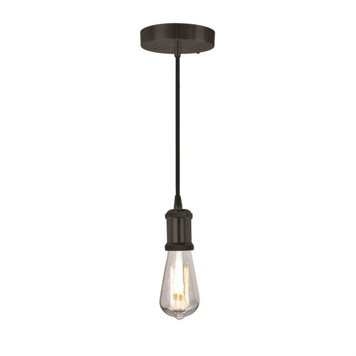 Xtricity - Luminaire Suspendu, Largeur de 2'', De la Collection Giulia, Noir - Simple Boutique
