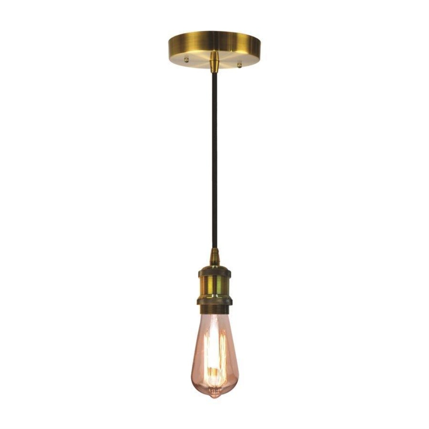 Xtricity - Luminaire Suspendu, Largeur de 2'', De la Collection Giulio, Laiton Antique - Simple Boutique