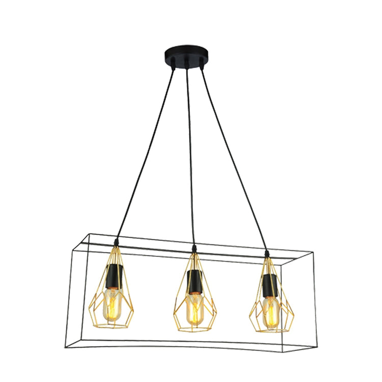 Xtricity - Luminaire Suspendu, Largeur de 23.6'', De la Collection Majestic, Noir et Doré - Simple Boutique