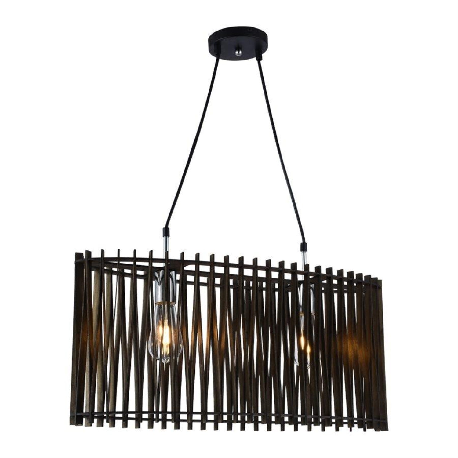 Xtricity - Luminaire Suspendu, Largeur de 25.5'', De la Collection Casino, Brun - Simple Boutique