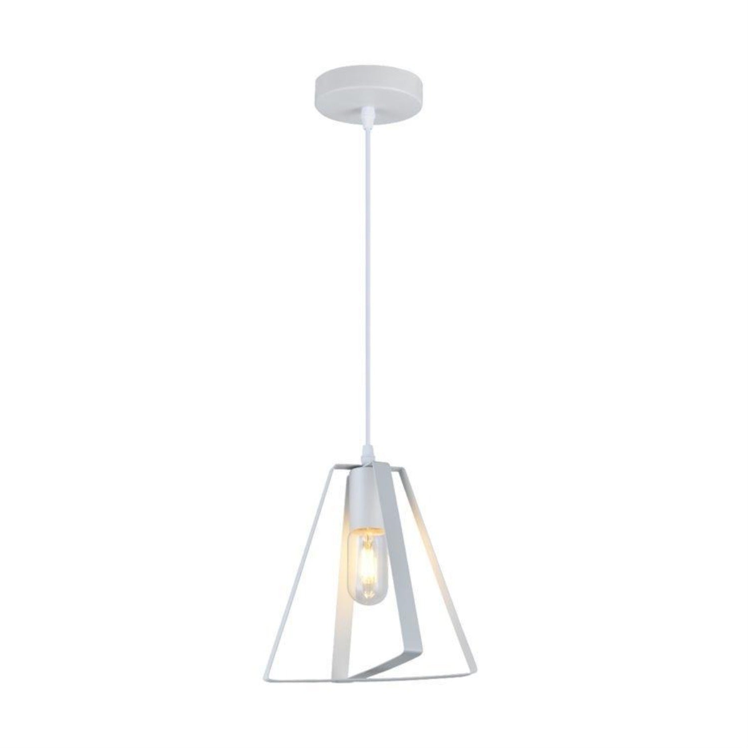 Xtricity - Luminaire Suspendu, Largeur de 8.66'', De la Collection Fox, Blanc - Simple Boutique
