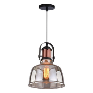 Xtricity - Luminaire Suspendu, Largeur de 8.7'', De la Colleciton Mila, Gris - Simple Boutique