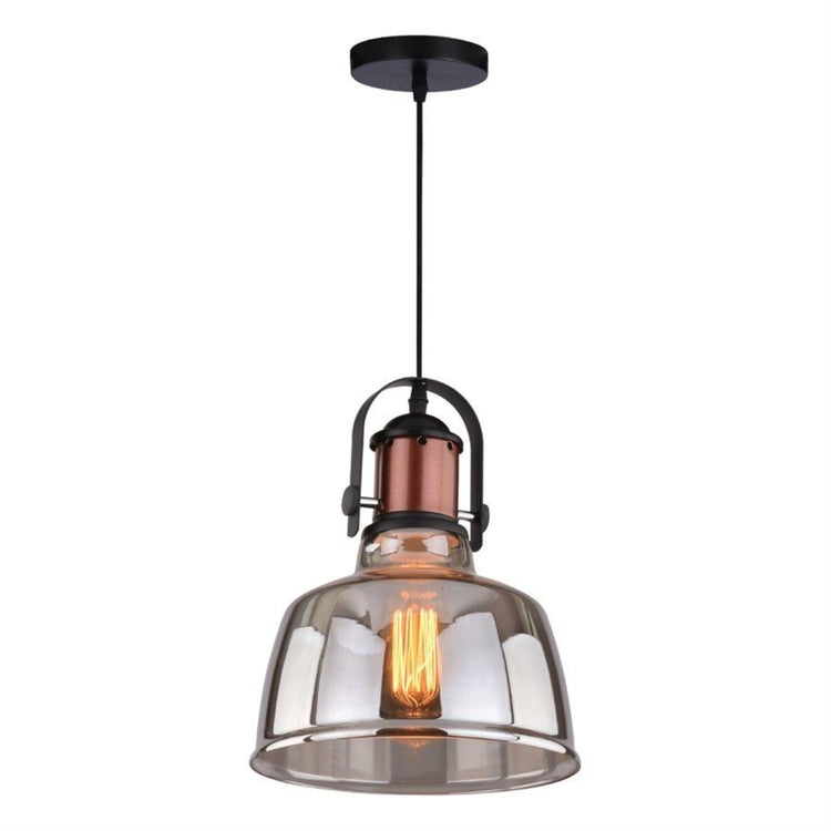 Xtricity - Luminaire Suspendu, Largeur de 8.7'', De la Colleciton Mila, Gris - Simple Boutique