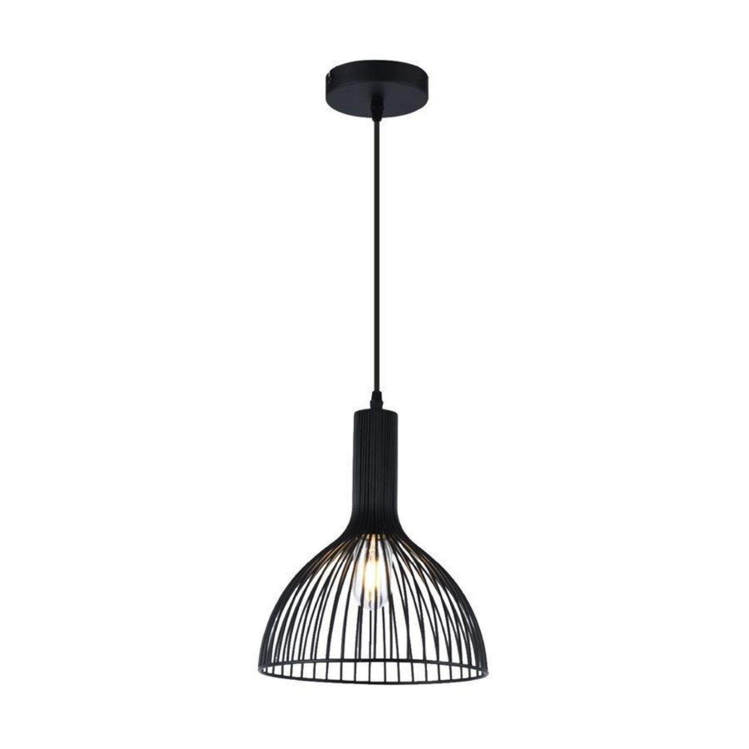 Xtricity - Luminaire Suspendu, Largeur de 9.8'', De la Collection Carlton, Noir - Simple Boutique
