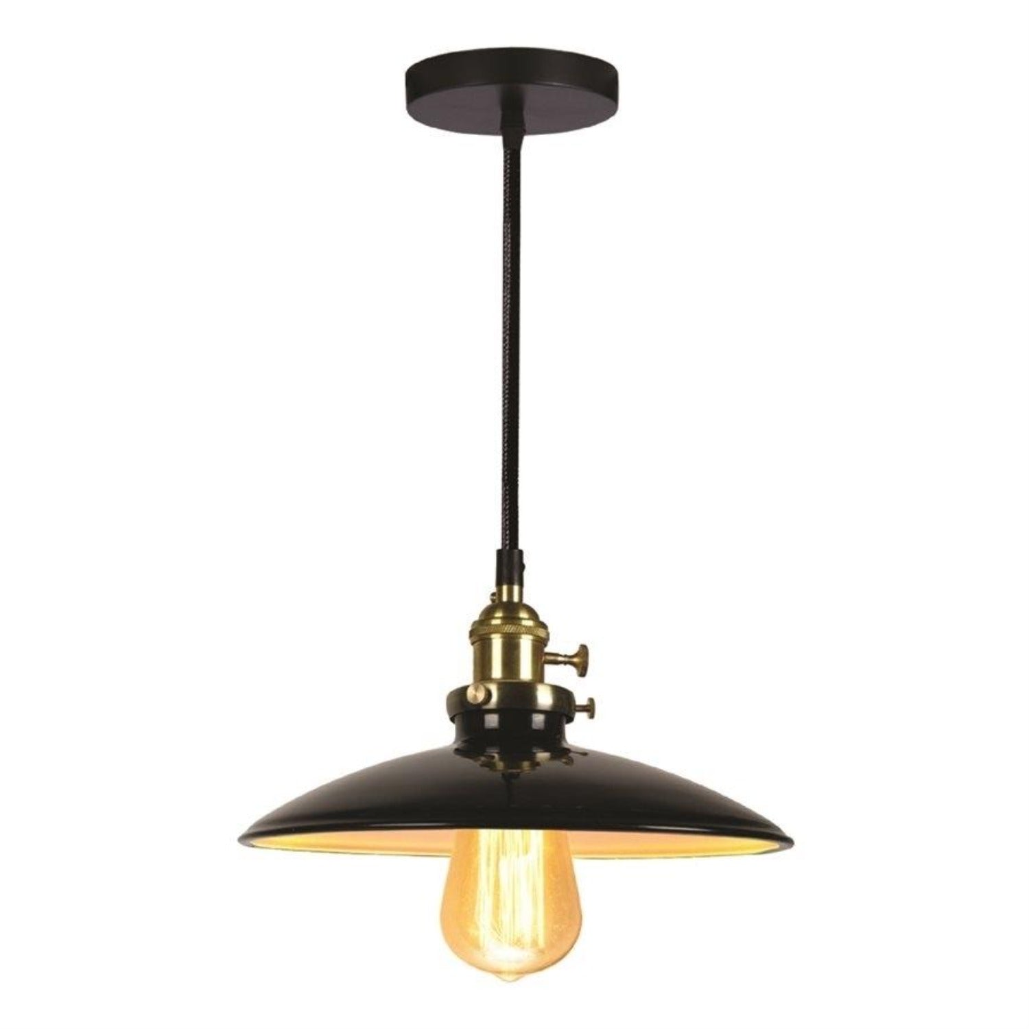 Xtricity - Luminaire Suspendu, Largeur de 9.8'', De la Collection Declan, Noir - Simple Boutique