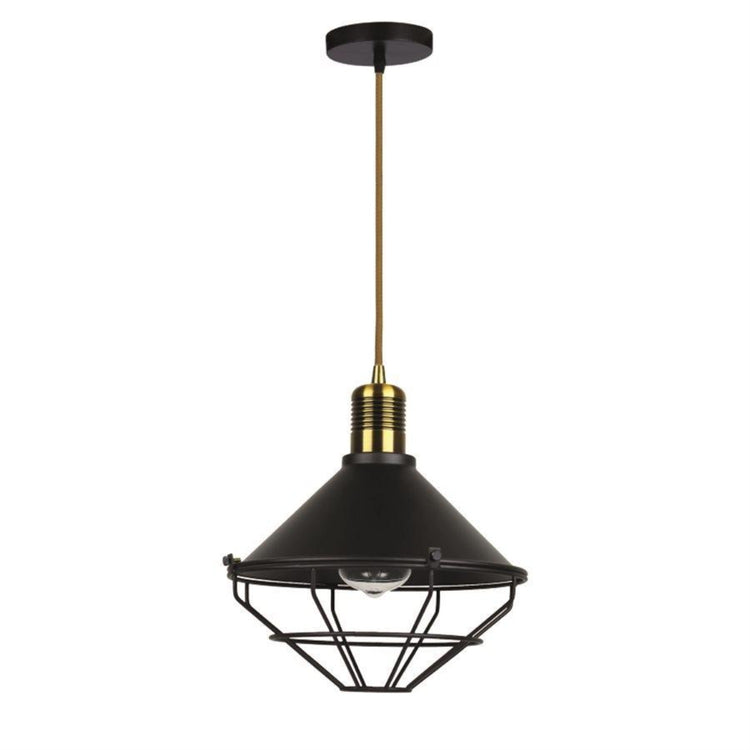 Xtricity - Luminaire Suspendu, Largeur de 9.84'', De la Collection Elton, Noir - Simple Boutique