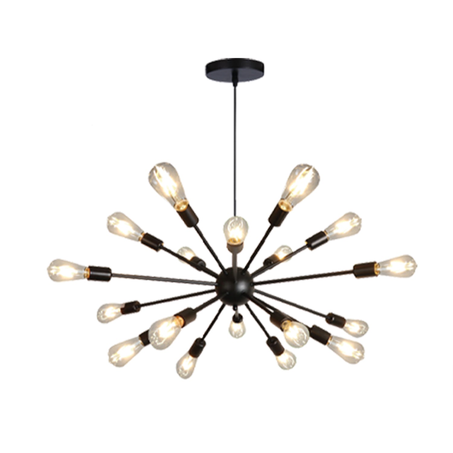 Xtricity - Luminaire Suspendu à 18 Lumières, Longeur de 33.8'', De la Collection Lucerne, Noir - Simple Boutique