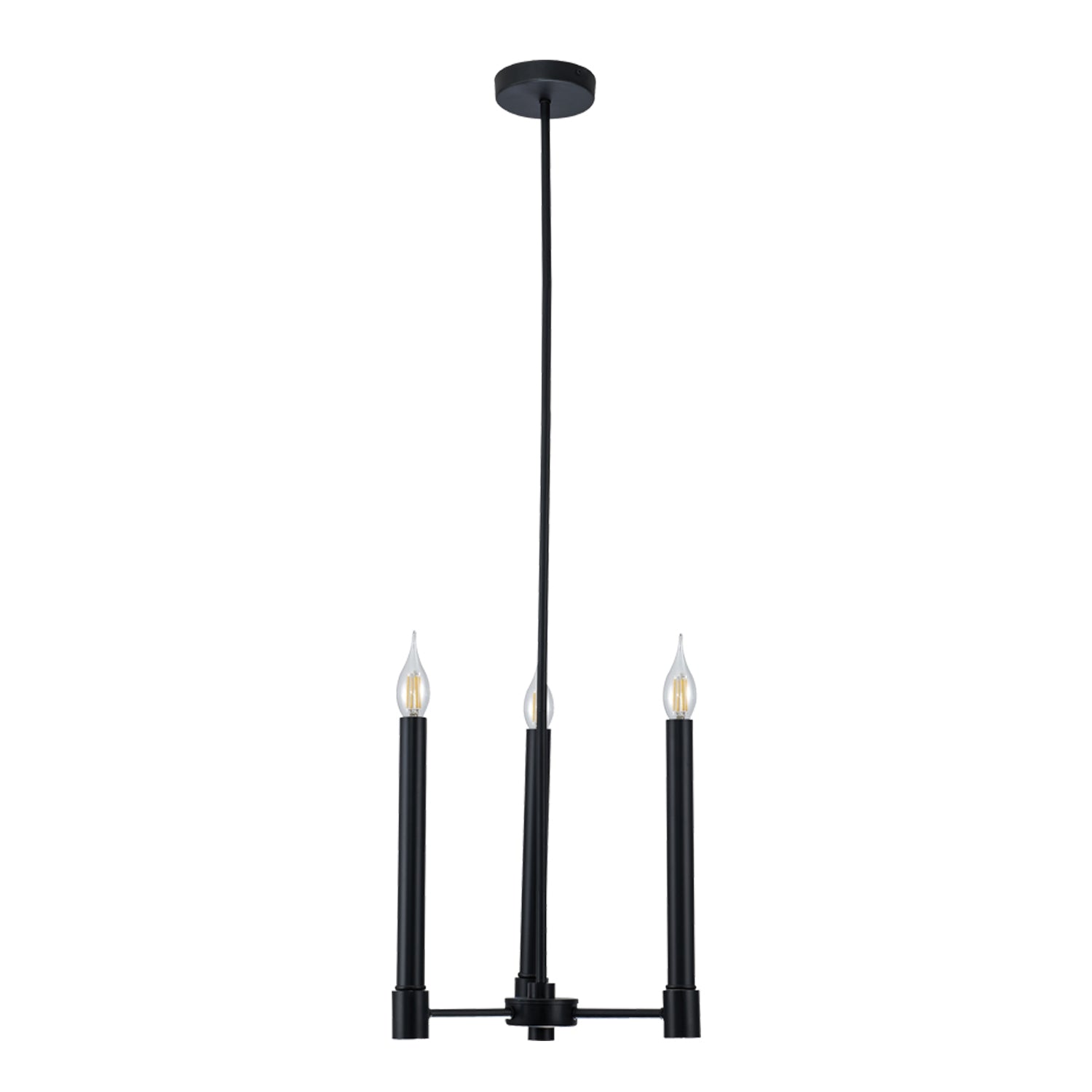 Xtricity - Luminaire Suspendu à 3 Lumières, Largeur de 13'', De la Collection Toscana, Noir - Simple Boutique